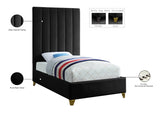 Via Upholstered Contemporary Bed – Luxurious Channel Tufting, Sleek Design, Perfect for Modern Bedrooms
