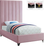 Via Upholstered Contemporary Bed – Luxurious Channel Tufting, Sleek Design, Perfect for Modern Bedrooms