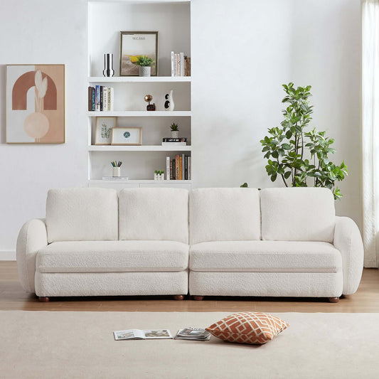 Paton 114.5'' Boucle Fabric Sofa