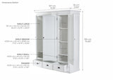 Halifax Wardrobe with 3 Doors