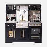 ROBUD Modern Play Kitchen for Kids - Black