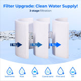 Waterdrop 5 Micron 10" x 2.5" Whole House Sediment Home Water Filter Cartridge Replacement for Any 10 inch RO Unit 4pcs