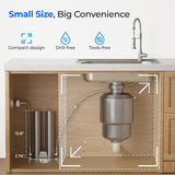 Waterdrop DST Stainless Steel Under Sink Water Filter System