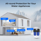 Waterdrop 2-Stage Whole House Water Filter System Reduce Iron&Manganese