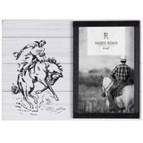 Ranch Life Bronc Rider Picture Frame, 4x6, 4 MOQ