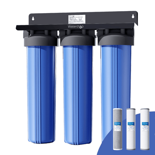 Waterdrop 3-Stage Whole House Water Filter System | Reduce Iron & Manganese