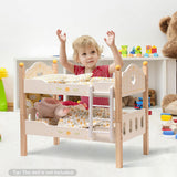 ROBUD Wooden Baby Doll Bed