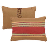 Pillow with Shoe Lace Design