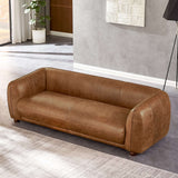 Marlon Luxury Italian Leather Brown Sofa