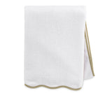 White Towels Bath with Beige Edge