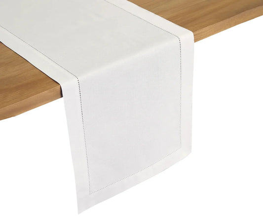 Linen Table Runner - Hemstitch Table Runner