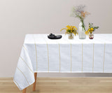 Gold Lurex Metallic Tablecloth