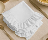 White Ruffle Napkins