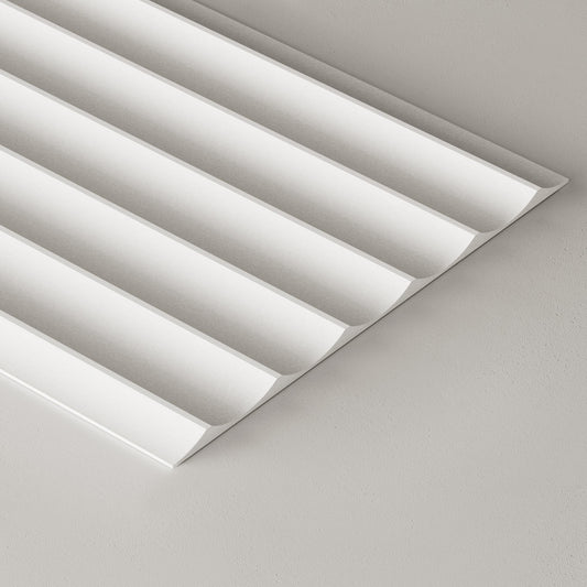 Paintable Wide Fluted Wall Panels
