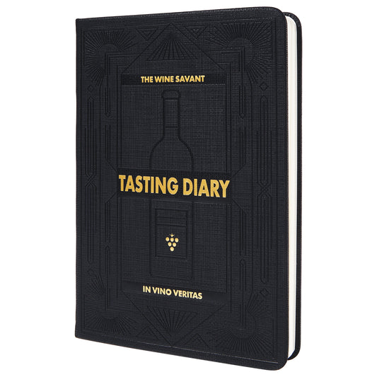 Wine Folly Wine Journal Guided Wine Tasting Notes (5" x 7" B6 Notebook) (Black)