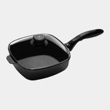 XD Nonstick Square Saute Pan with Glass Lid - Induction | Made in Switzerland
