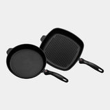 XD Nonstick 2-Piece Set - Fry Pan & Grill Pan - Induction | Made in Switzerland