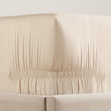 Purefect Fit Adjustable Sateen Fitted Sheet Cream