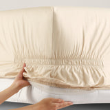 Purefect Fit Adjustable Sateen Fitted Sheet Cream