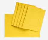 Placemat Yellow - Double Hemstitched