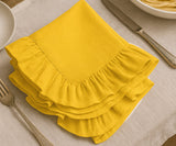 Yellow Ruffled Napkins