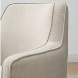Yisa Modern Swivel Linen Upholstered Dining Chair (Set of 2)