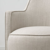 Yisa Modern Swivel Linen Upholstered Dining Chair (Set of 2)