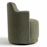 Yisa Modern Swivel Small Barrel Chair (Set of 2)