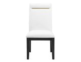 Yves 5 Piece Dining Set (Table & 4 White Performance Side Chairs)