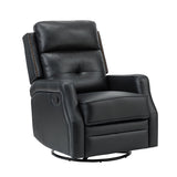 Benito 28.74" Wide Genuine Leather Swivel Rocker Recliner