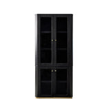 Nina Bookcase Cabinet-Black
