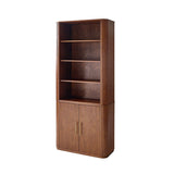 Silvia Modern Fluted Wood Bookcase Cabinet