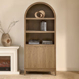 Victoria Modern Curved Top Bookcase