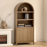 Victoria Modern Curved Top Bookcase