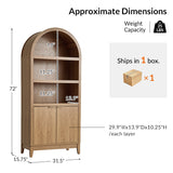 Victoria Modern Curved Top Bookcase