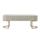 Damian Entryway Bench with Storage & Sturdy Metal Base