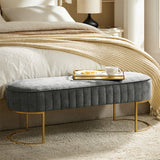 Damian Entryway Bench with Storage & Sturdy Metal Base
