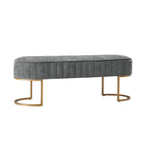 Damian Entryway Bench with Storage & Sturdy Metal Base