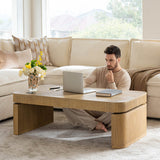 Matilde Electric Standing Coffee Table Desk with Storage