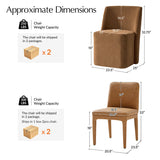 Josefina 8-Piece Modern Extendable Dining Table Set with Upholstered Chairs and Sideboard