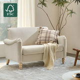 4-Piece Striped Farmhouse Living Room Set (Sofa, Loveseat, Recliner & Lift-Top Coffee Table