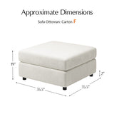 Aeris Modern Curved Sectional Parts & Components