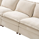 Victoria Oversized Modular Sectional Sofa with Hidden Storage and Removable Slipcovers