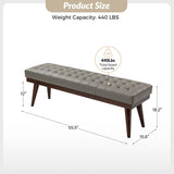 Emilio Mid-Century Modern Multifunctional Design Bench
