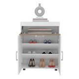 Belton Shoe Rack with Double Doors and Interior Shelves, Freestanding Footwear Storage Cabinet for Entryways, Bedrooms, and Closets, Stylish and Modern Shoe Organizer
