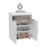 Belton Shoe Rack with Double Doors and Interior Shelves, Freestanding Footwear Storage Cabinet for Entryways, Bedrooms, and Closets, Stylish and Modern Shoe Organizer