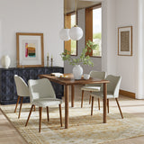 Diana Mid-Century Modern Upholstered Dining Chair,Upholstered Side Chairs,Set of 2 (Optional Types)