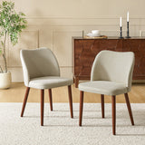 Diana Mid-Century Modern Upholstered Dining Chair,Upholstered Side Chairs,Set of 2 (Optional Types)
