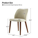 Diana Mid-Century Modern Upholstered Dining Chair,Upholstered Side Chairs,Set of 2 (Optional Types)