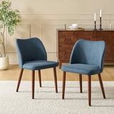 Diana Mid-Century Modern Upholstered Dining Chair,Upholstered Side Chairs,Set of 2 (Optional Types)